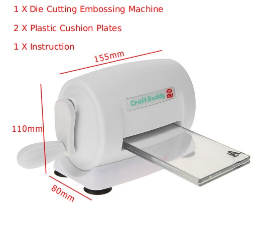 DIY Plastics Paper Cutting Embossing Machine Home Scrapbooking Paper Cutter Plastic and Metal Portable Tool Mould Machine: 2