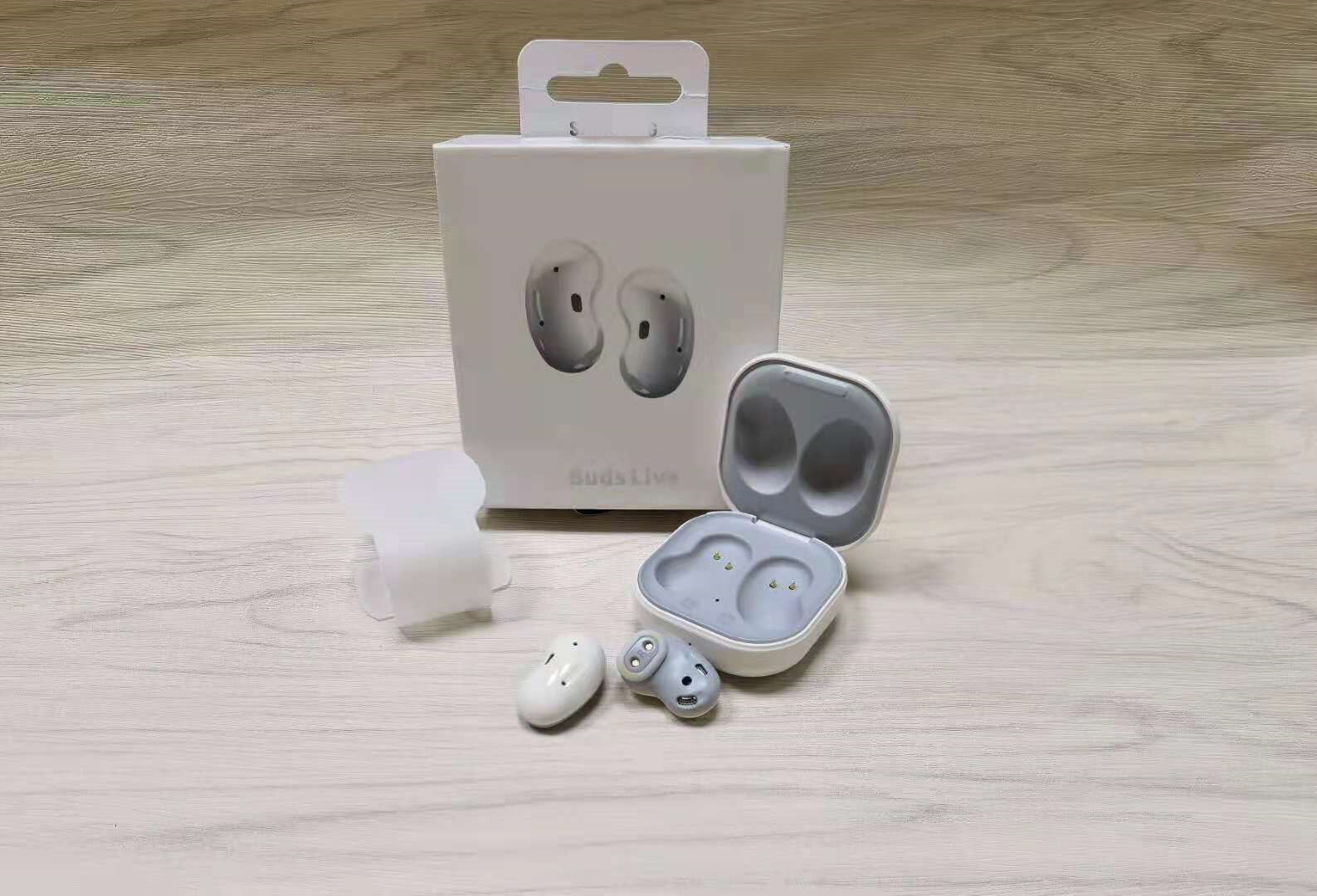 Alta qualità 1:1 Buds 2/Buds Pro/ Buds +/Buds auricolari bluetooth Wireless Live con ricarica Wireless apri connessione automatica: Buds live white