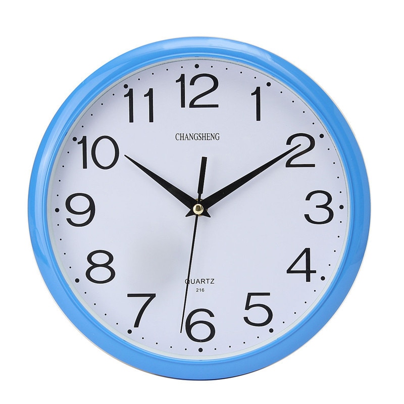 Modern 10 Inch Wall Clock for Living Room Quartz Silent Round Battery Clocks Home Accurate Wall Clock Office Home Decor