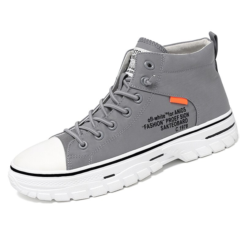 Herenschoenen Europese Station Black Samurai Sport En Leisure Sneakers Mannelijke Heren Casual Schoenen Verhoogd Ins Super Fire Schoenen: Grijs / 7.5