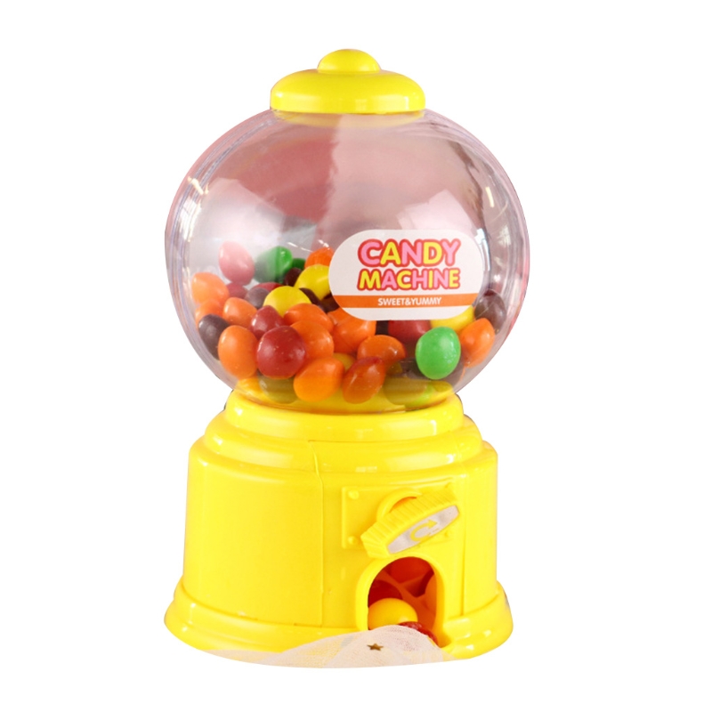 Kidâs Candy Machine Interactieve Montessori Coin Bank Stimulatie Snoep Bank Early Learning Kauwgomballen Dispenser A2UB: Yellow