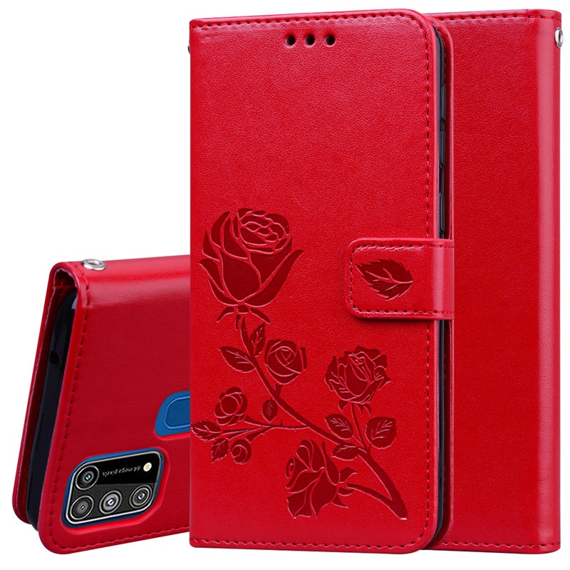 Voor Samsung Galaxy M31 Case Kickstand Pu Lederen Mobiele Telefoon Case Voor Samsung M31 M315F M315 SM-M315F/Ds Portemonnee case Cover 6.4"