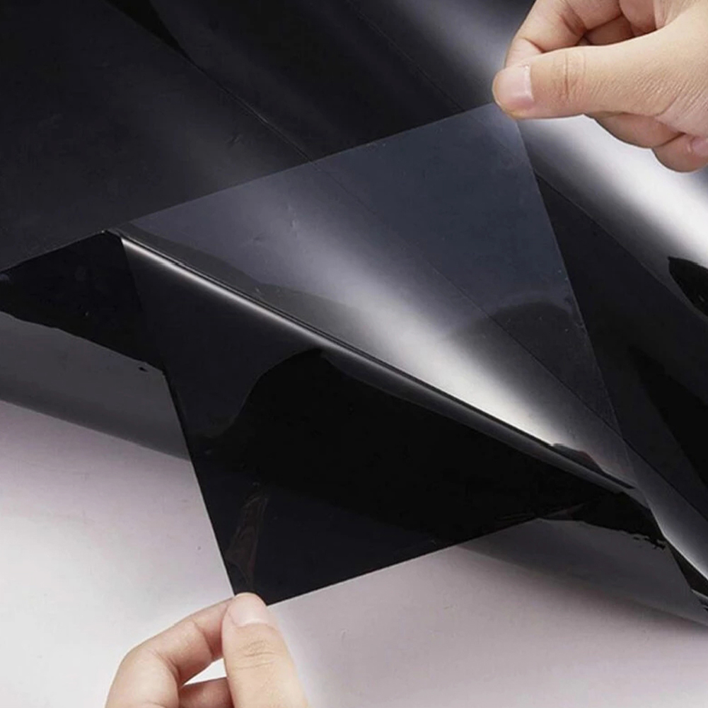 50*300cm 2 mil bilfönsterfilm 5%/20%/35%/50%/70%  vlt svart fönsterfilm toning glas skuggning klistermärke bil hem sommar uv-skydd