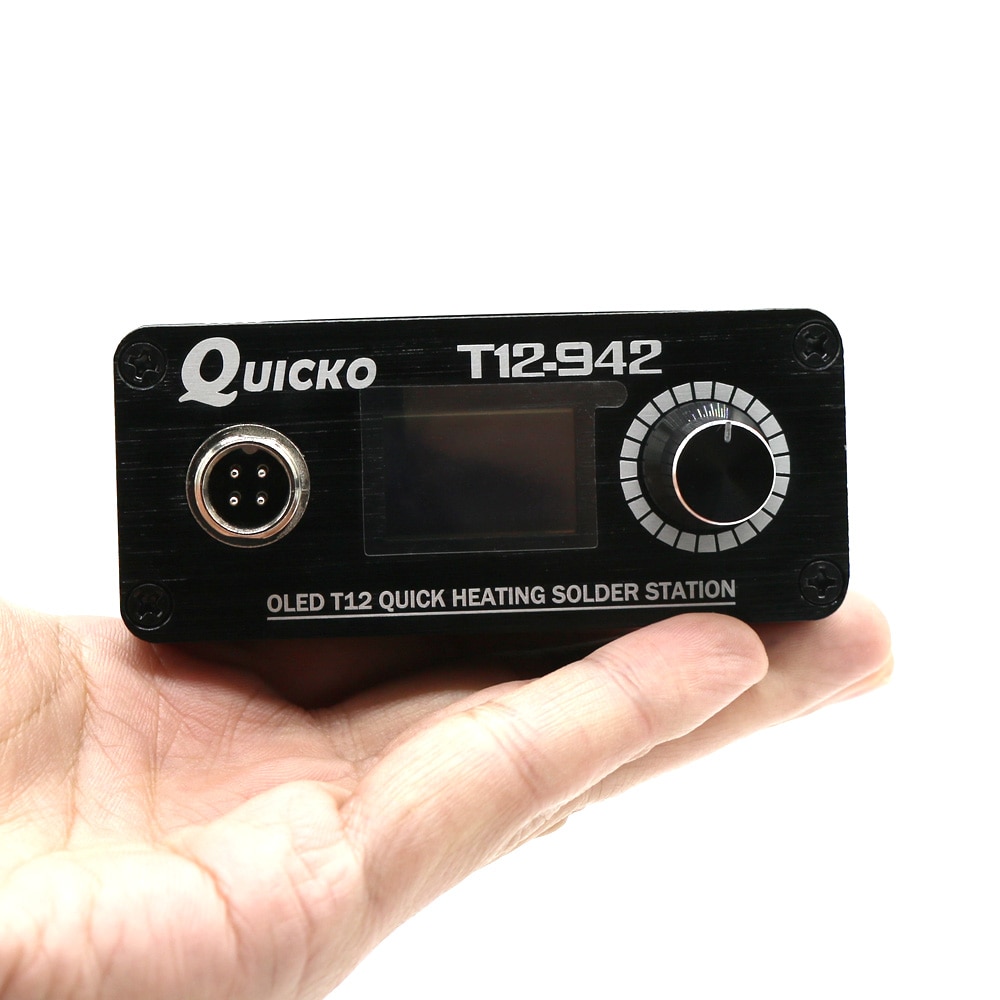 Quicko T12-942 Mini Oled Digitale Soldeerstation T12-907 Handvat Met T12-ILS JL02 Bl BC1 Ku Iron Tips Zonder Voeding