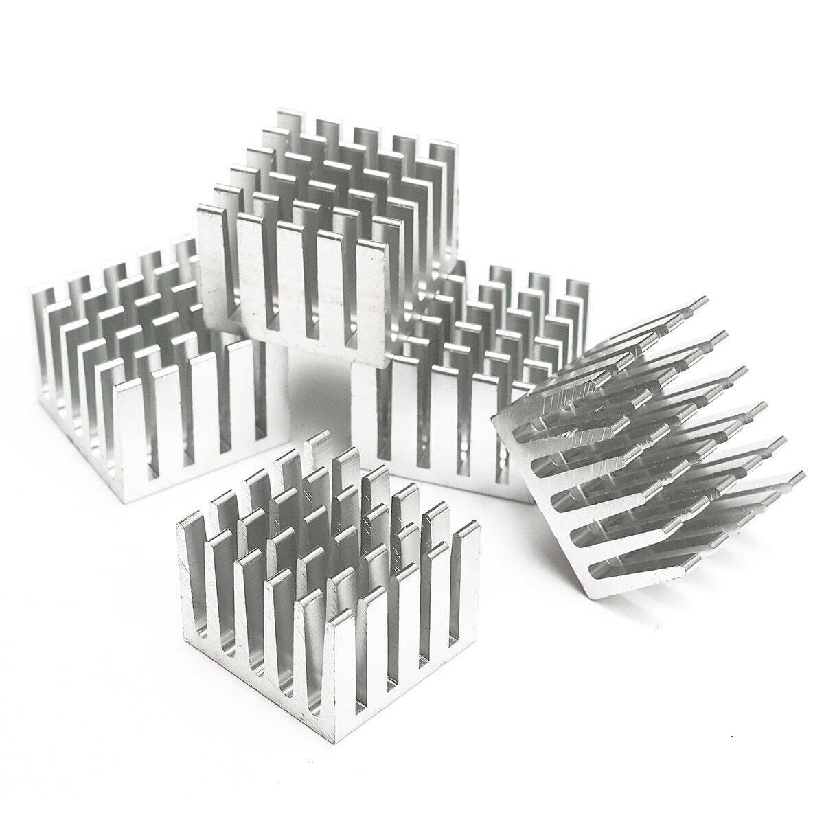 5-50pcs 20x20x15mm DIY CPU IC Chip Heat Sink Extruded Cooler Aluminum Heat Sink for Electronics Computers Electrical Facilities