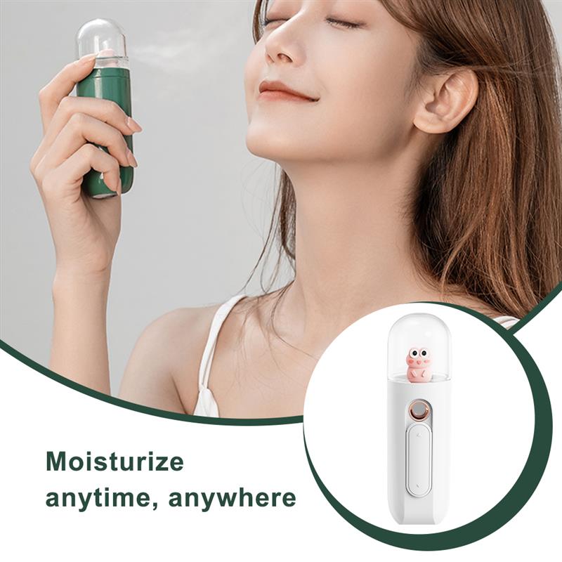 Mini Humidifier Diffuser Nano Spray Water Replenisher Water Diffuser Face Wireless Humidifier Rechargeable Mist Maker Fogger