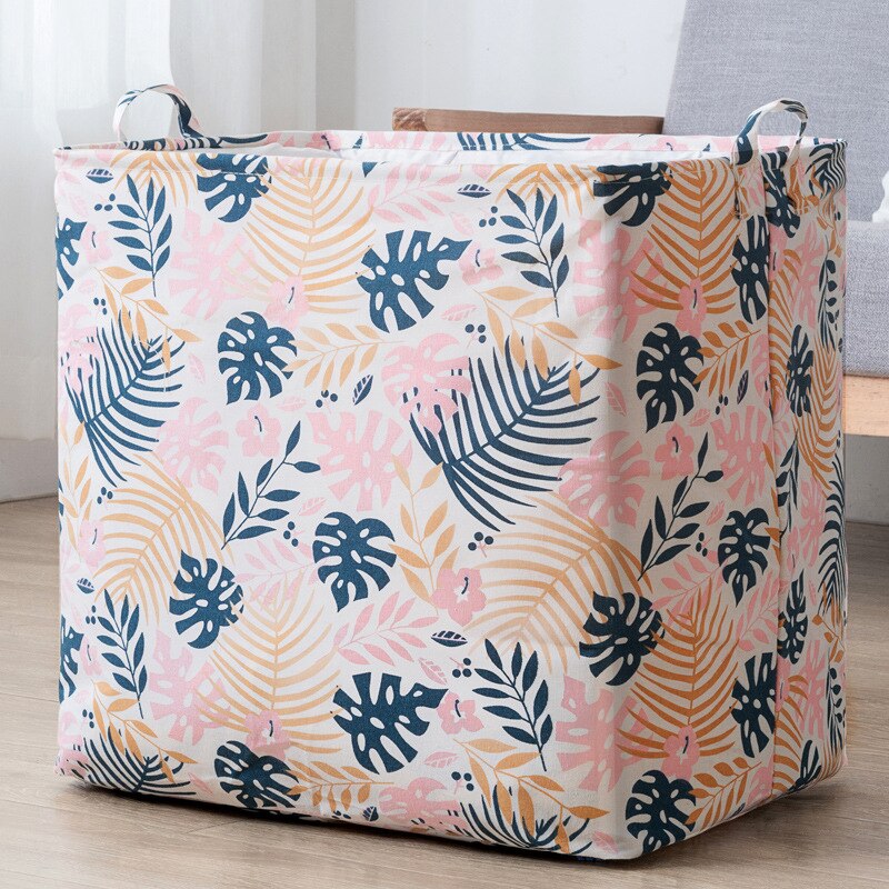 Katoen Linnen Kleding Opbergtas Trekkoord Garderobe Afwerking Zak Quilt Organizer Kleding Dampdichte Sorteren Tas Grote: L / about 40x50x50cm