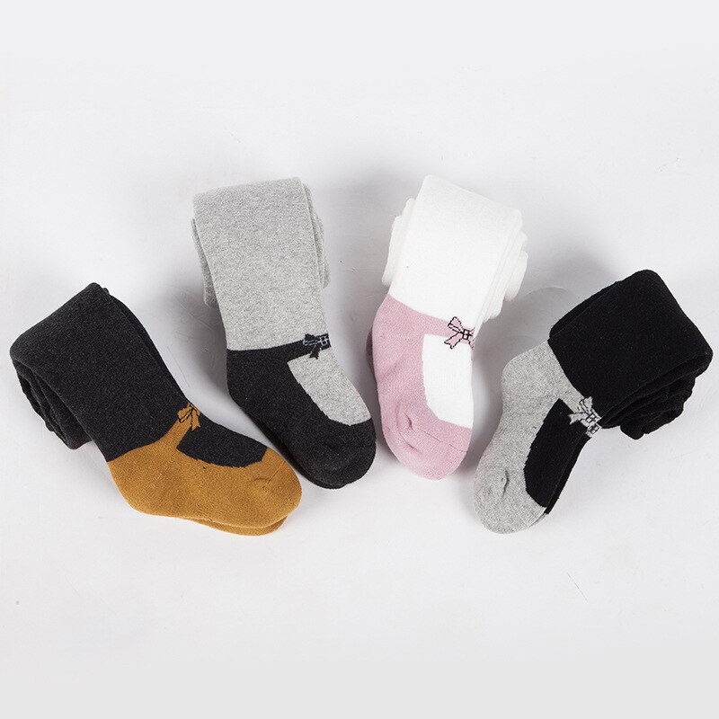 Molla del bambino/Autunno Calzamaglie Del bambino Del Cotone Della Ragazza Collant Del Capretto infantile Lavorato A Maglia Collant Calzamaglie Morbido Abbigliamento bambino