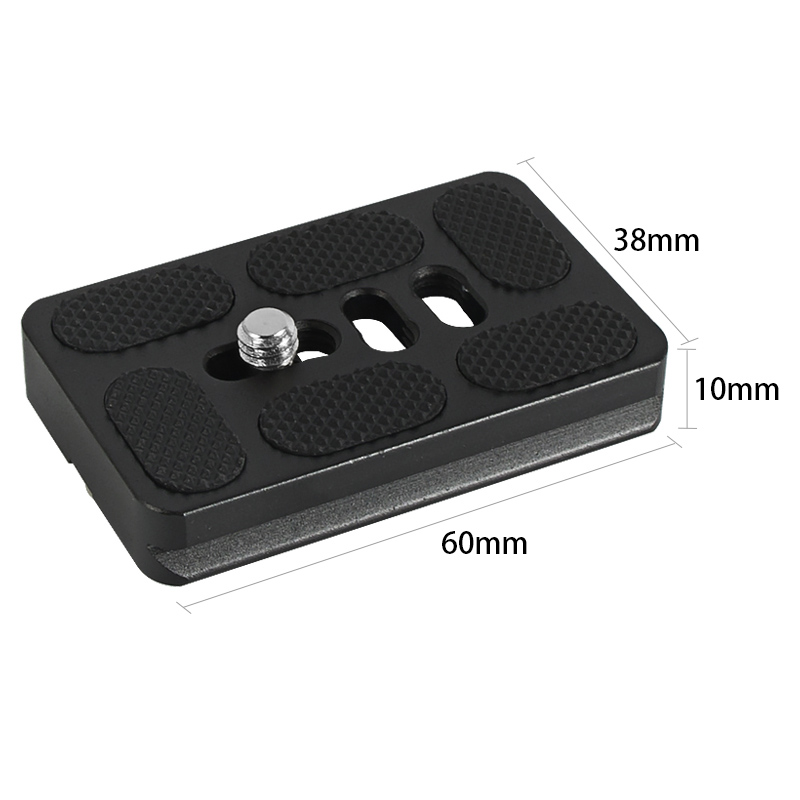 Statyw kamery płyta szybkiego uwalniania z 1/4 gwint aparat płyta montażowa nadaje się do lustrzanka arca Swiss z głowicą kulową statyw: pu60x38mm