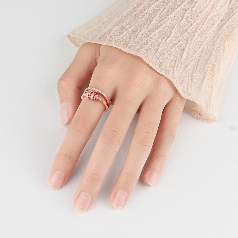 Fidget Spinner Ring Zirconia Angst Ring Zonnebloem Draaibare Verstelbare Open Vrede Ringen Verlichten Zorgen Stress
