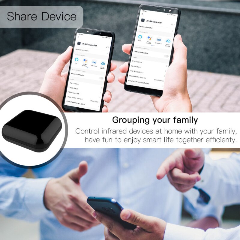 Télécommande universelle WiFi RF + IR, appareils RF, Tuya, application Smart Life, commande vocale, fonctionne avec Alexa Google Home: Default Title