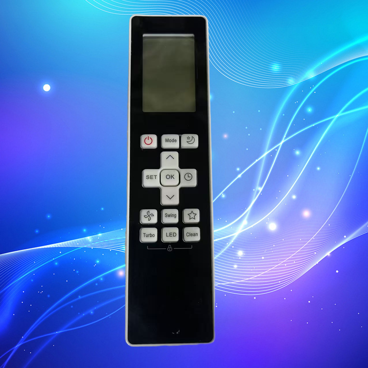 Nuovo RG10B(B)/BGEF per Midea AC A/C Telecomando RG10B(E2) RG10A/A1(B2S)/BGEF RG10L1(C2HS)/BGEF Telecomando per condizionatore d'aria: nero