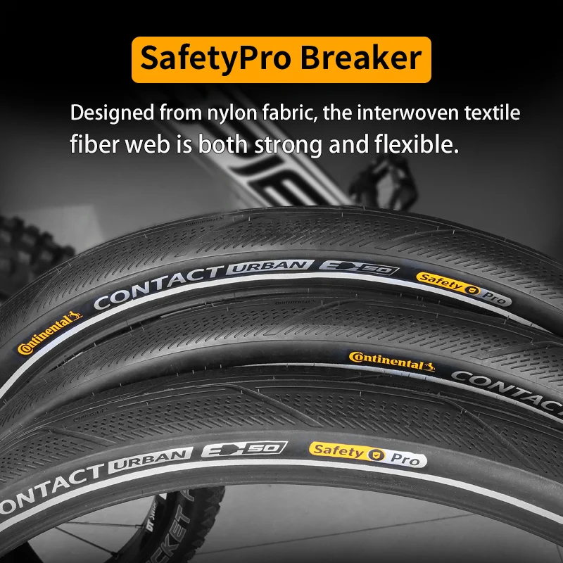 Continental Contact Urban-neumáticos de 28/29 pulgadas para bicicleta eléctrica, llantas con tiras reflectantes, 40/42/47/50/55-622 180 TPI MTB