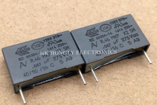 Condensateur de Film, 30 pièces, R46 MKP X2 SH .01uF .022uF .047uF .068uF 275Vac 0.01uf 0.022uf 0.047uf 0.068uf K M P = 15mm