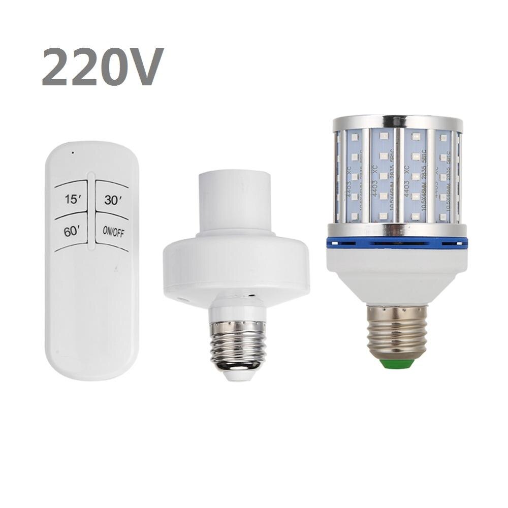 30W/80W UVC Ozone Germicidal Lamp Corn Lamp Timing Remote Control Ozone Portable Disinfection UV Sterilizer Mites Light: 220v remote control / 80W