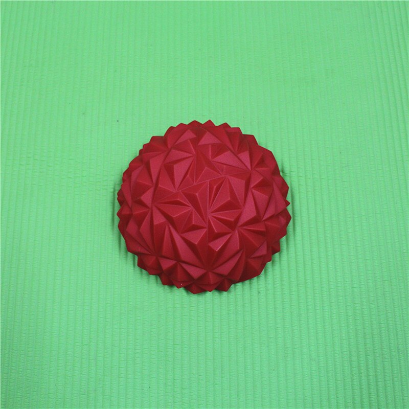 Børns sans træning yoga halvkugle vandterning diamant mønster ananas kugle fodmassage bold legetøj fræk fort patent: Rød