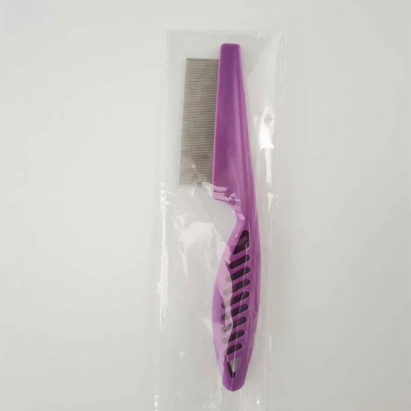 Cepillo suave para quitar huevos y pulgas, para perros pequeños, de dientes finos, para mascotas, cachorros, ojos y vientre, producto para desenredar pelos de gatos: S / Blanco