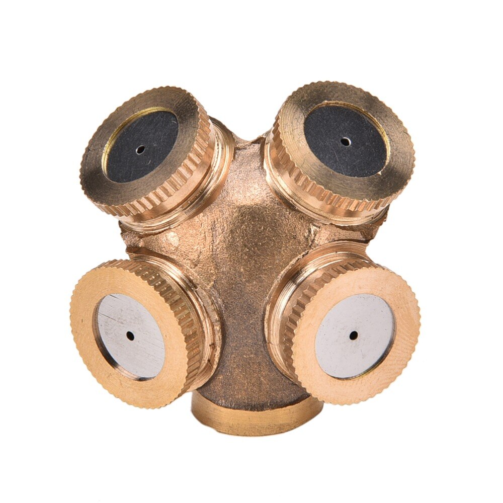 Messing Agrarische Verneveling Sproeikop Tuin Beregening Systeem 1/2/3/4 Nozzles