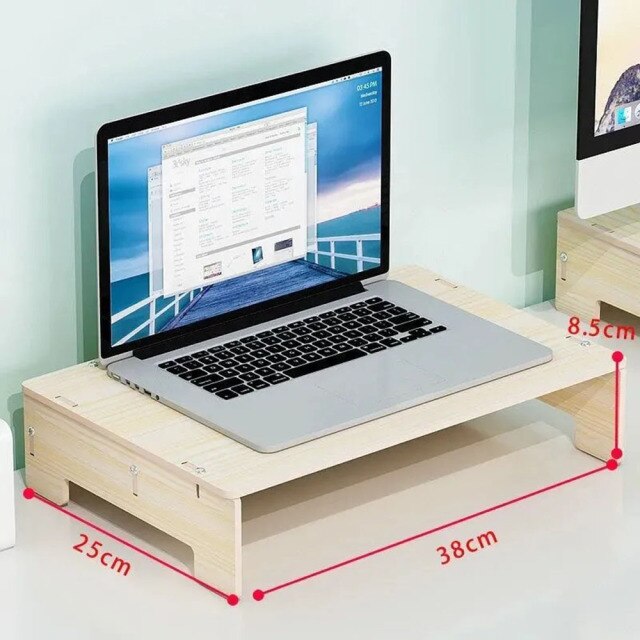 Desktop Computer Increased Rack Office Supplies With Drawer Storage Rack Box Notebook Adjustable Stand Computer Desk Organizer: A2