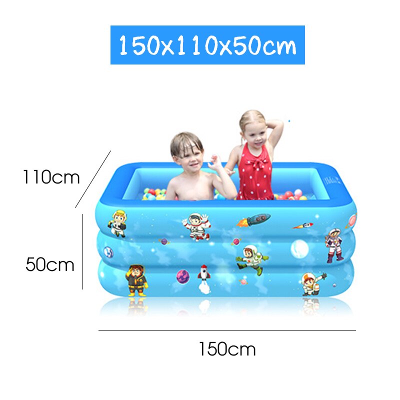 120/130/150/180/210CM para 1-5 personas, gran piscina inflable, portátil, plegable, para niños, baño de bebé, bañera de remos, piscina: 150CM