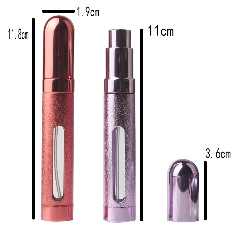 12 ml 1 Stuks Spray Lege Glazen en Aluminium Fles Parfum Fles Mini Draagbare Reizen Navulbare Parfum Verstuiver Kleine Fles