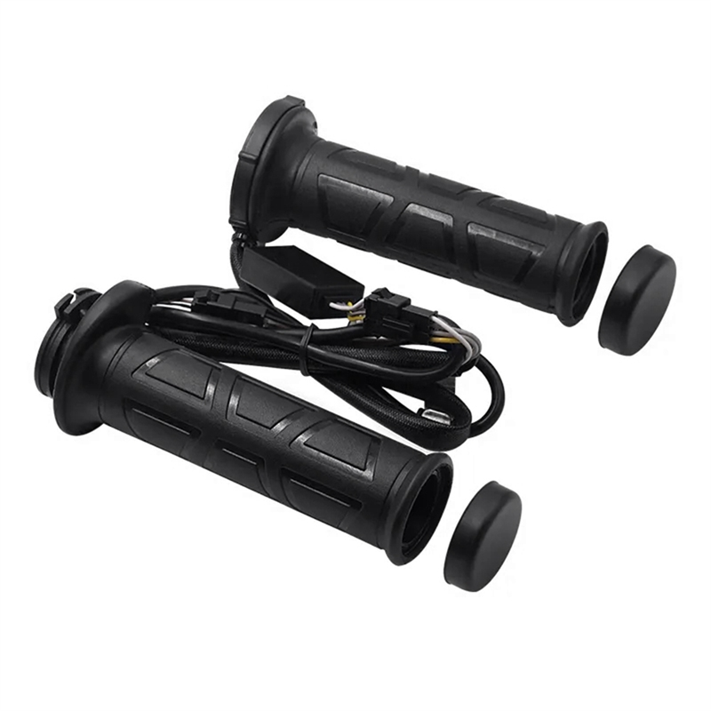AUTO Nero 7/8 "motos Moto manubrio Calda Elettrico Heated Grips Maniglia Del Manubrio Scaldino manillar motociclo di vendita calda: Default Title