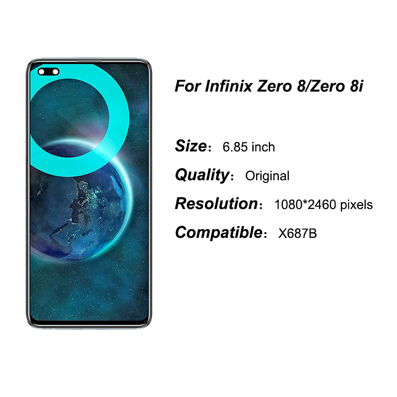 X687 Zwart 6.85 Inch Voor Infinix Nul 8 X687 / Zero 8i ... – Vicedeal