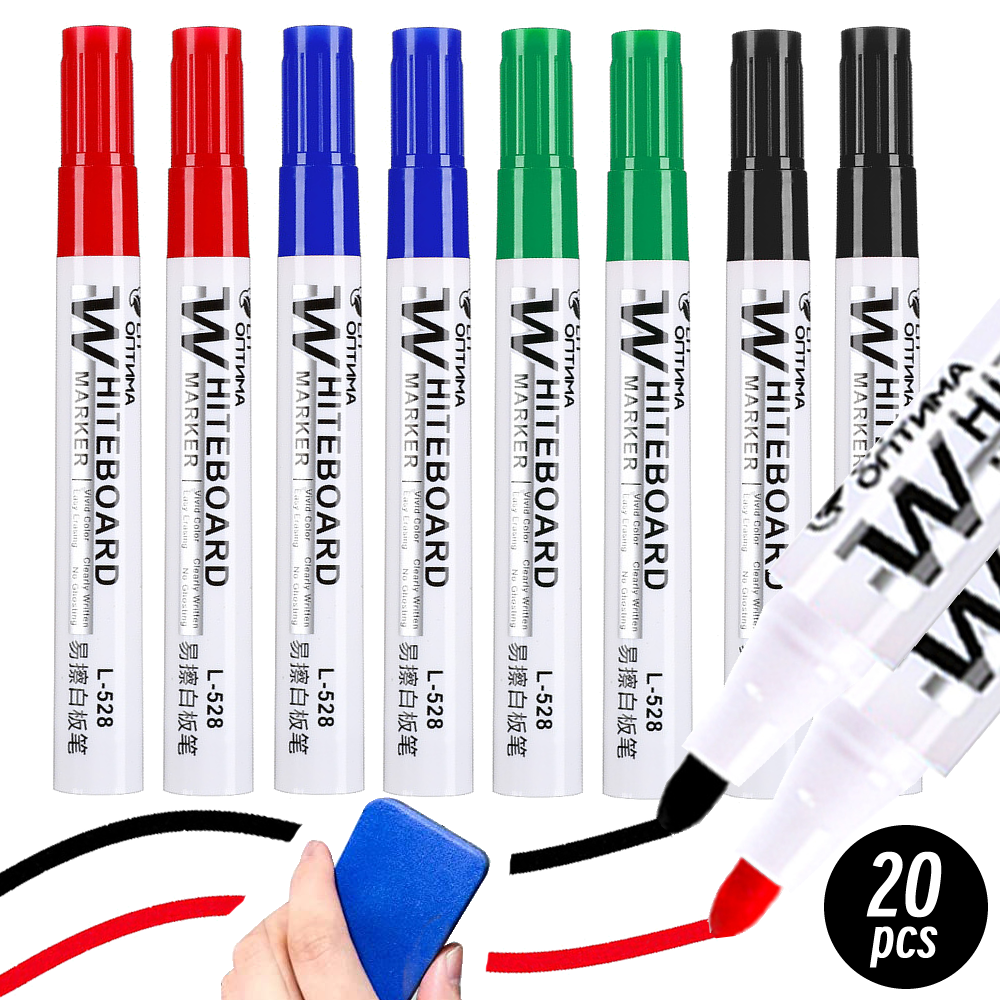 1/20 Stuks Uitwisbare Whiteboard Marker Pen Schoolbord Marker Onderwijs Krijt Voor Glas Keramiek Kantoor School Art Marker briefpapier