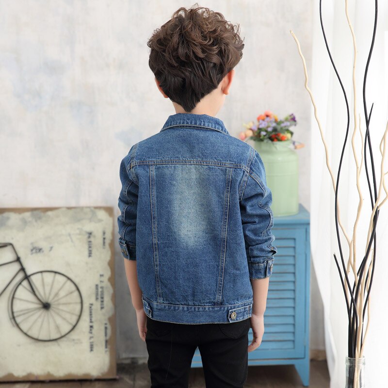 Giubbotti Jeans delle 2020 Casual Dei Ragazzi Dei Jeans Dei Bambini di modo Della Tuta Sportiva Dei Bambini Magliette E Camicette Cappotti Primavera Autunno Grandi Ragazzi Giacca