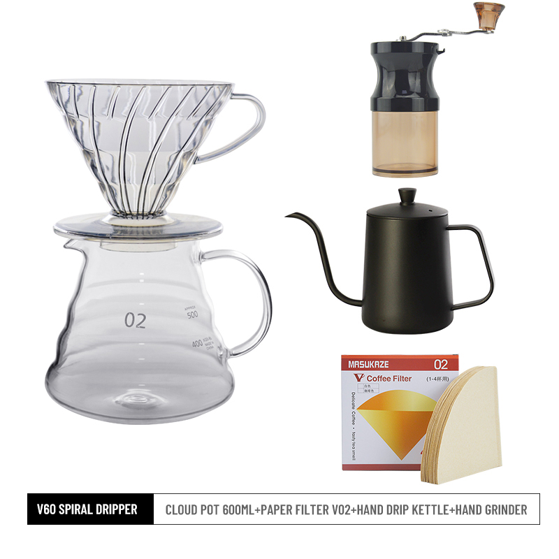 V60 Hand Punch Coffee Cup Resin V60 Drip Coffee Funnel Portable Coffee Appliance Hand Punch Coffee Kitchen For Dining: NO5