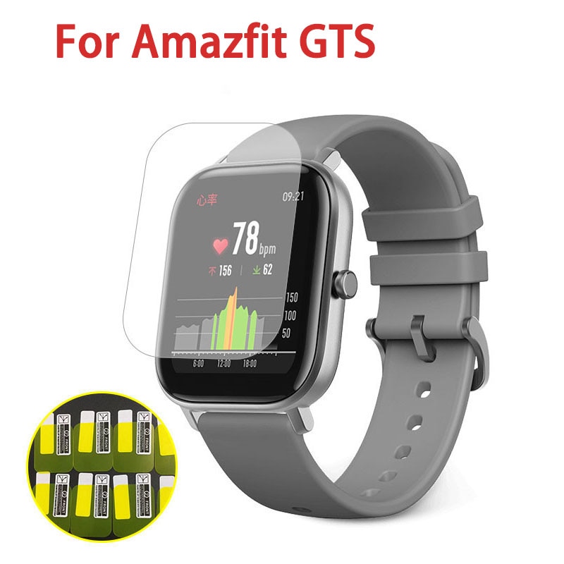 1/2/5 Stuks Screen Protector Voor Amazfit Gts Smart Horloge Polsbandje Beschermende Film Volledige Hydrogel Film Niet gehard Glas