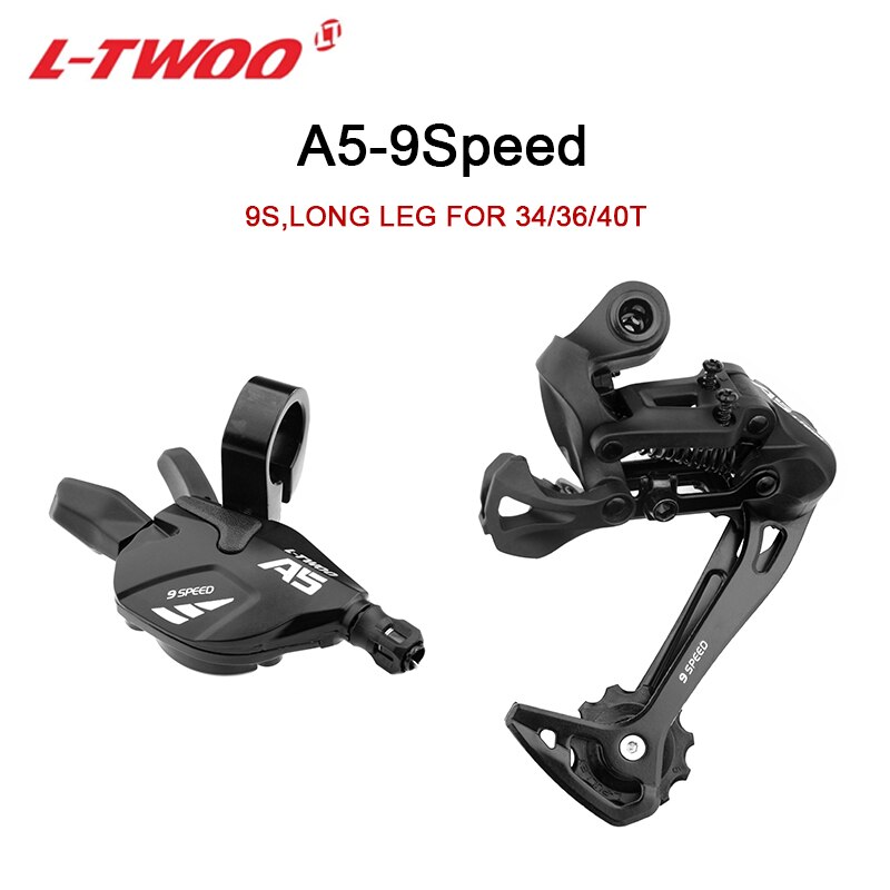 L-TWOO-A5 przerzutka tylna MTB i zestaw rowerowy drogowy 1*9 prędkości, dźwignia zmiany biegów 9 prędkości, 2x9 V, nadaje się robić Shimano sram