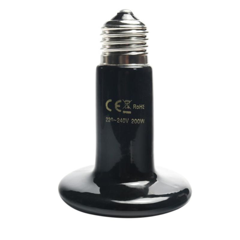 Pet Heating Bulb 220V Infrared Ceramic Heat Emitter Light Bulb for Reptile Pet Brooder Amphibians Chickens Lamp