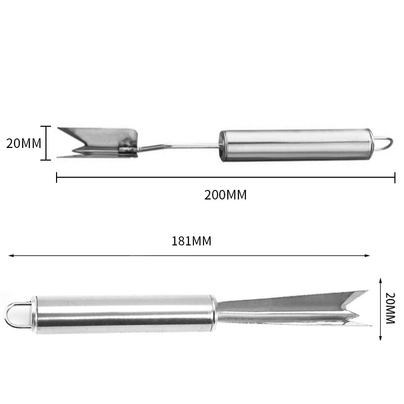 Praktyczny nóż ze stali nierdzewnej obieraczka robić ananasa urządzenie robić usuwania nasion ananasa klip Dom narzędzia kuchenne