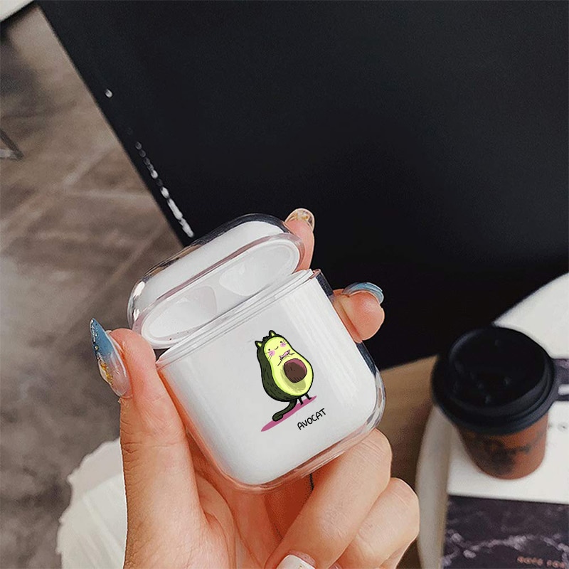 Fruit Transparent Cute Case For Apple airpods Case Cover Summer Peach Bluetooth Earphone Case For Airpods Headphone Hard Case