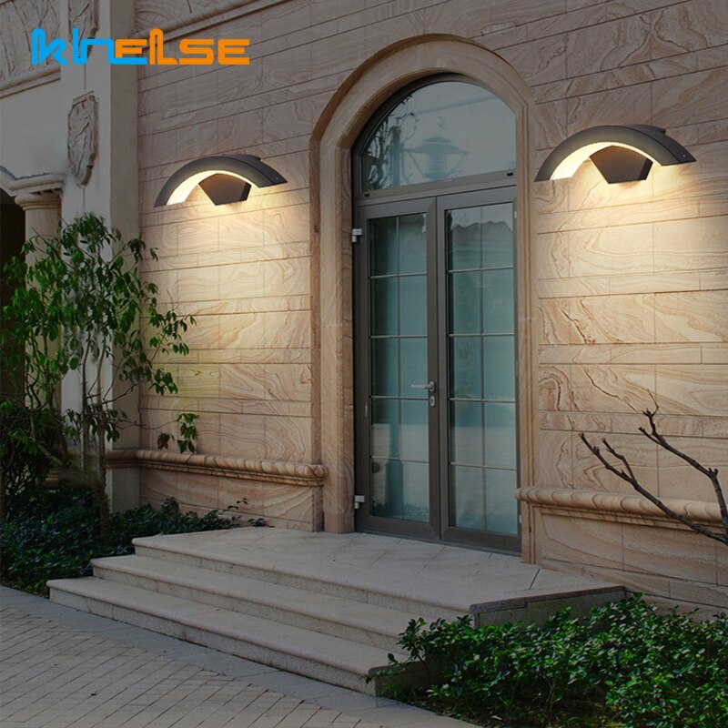 Moden Waterdichte Led Veranda Blaker Wandlampen Outdoor IP65 Motion Sensor Lamp Landschap Spotlight Balkon Gang Tuin Decor