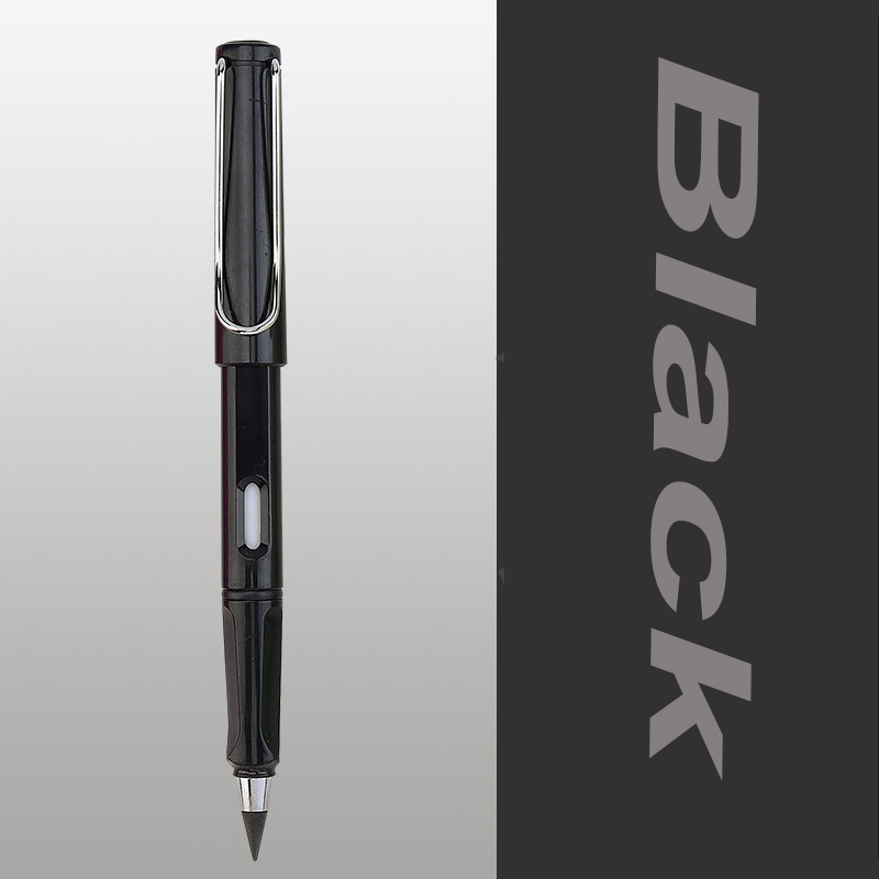 1 pces preto tecnologia sem moagem sem tinta estudantes usam lápis permanentes não pode terminar a escrita e não é fácil de quebrar: black