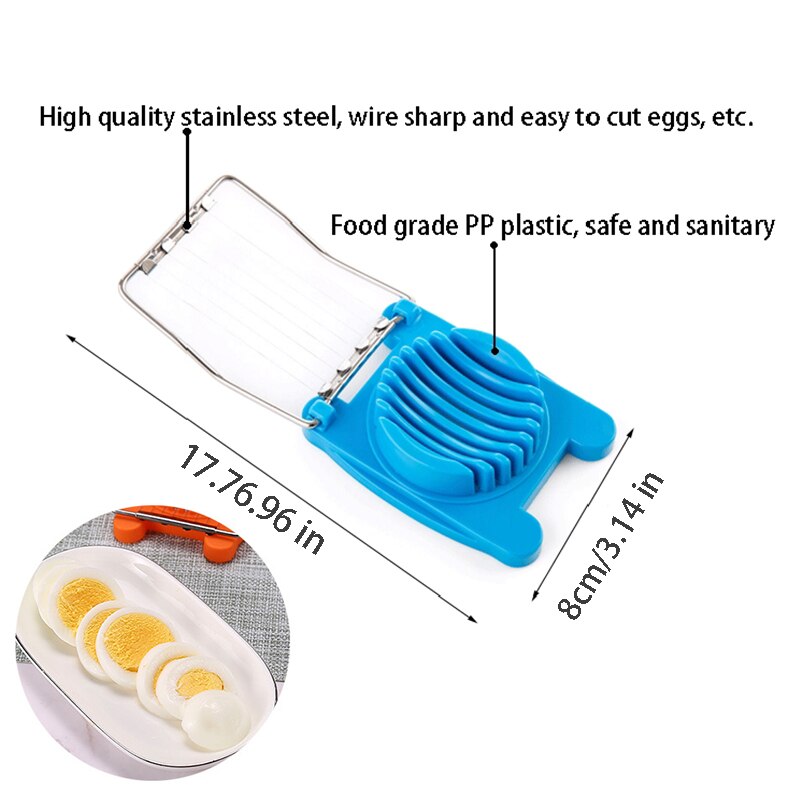 Creatieve Ei Slicer Multifunctionele Cut Bloemblaadjes Rvs Draad Eiklopper Keuken Accessoires Koken Gereedschap