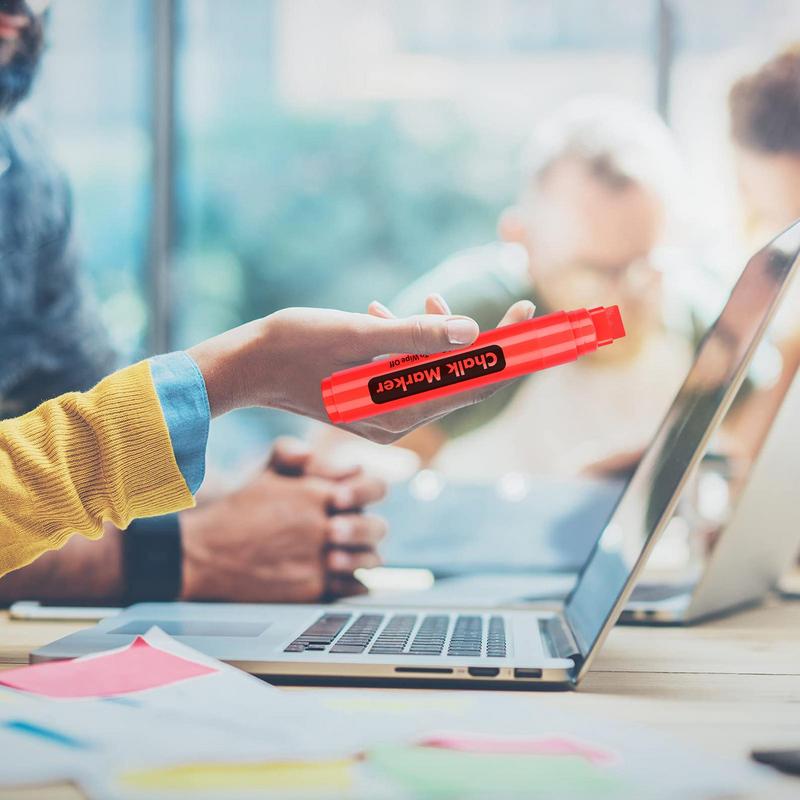 Paint Chalk Markers 15mm Window Chalk Marker Erasable Liquid Chalk Pen For Chalkboard Signs Blackboard Car Window Bistro Glass