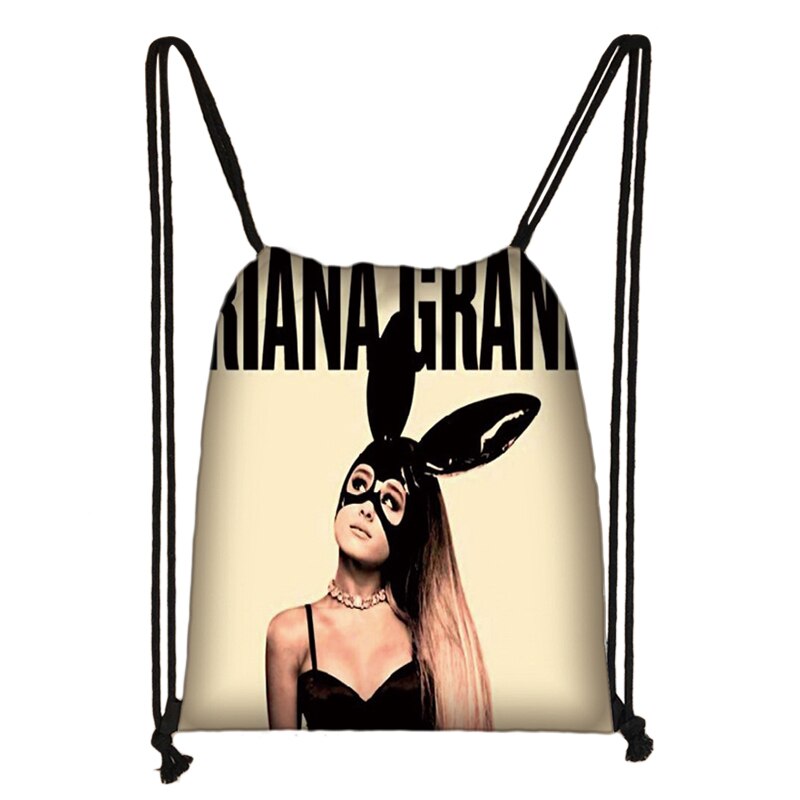 Ariana Grande 3D Drawstring Bag Printing Backpack Daily Casual Boys Girls knapsack Drawstring Bags: 010