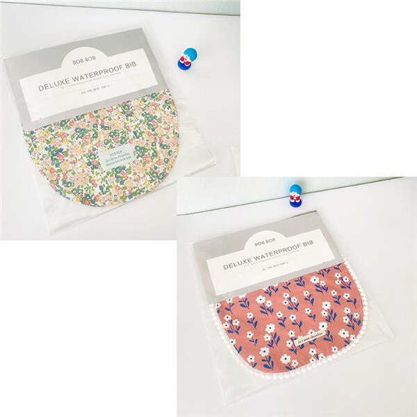 Baby and Little Kid Waterproof Bib Waterproof Drool Daby Feeding Supplies Lovely Cartoon Pattern Floral and Goose: 2
