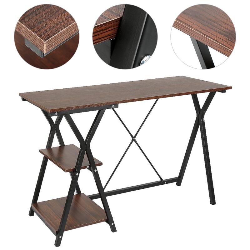 120*48*77.5cm 3 Layer Laptop Desk Durable Computer Desk Study Writing Table Notebook Laptop Office Desktop HWC