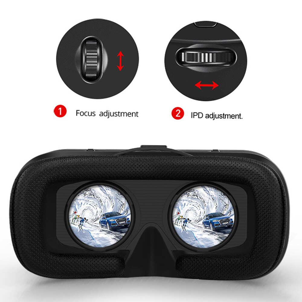 Originele Vr Shinecon 6.0 Virtual Reality Bril Kartonnen Vrbox Helm Voor 4.3-6.0 Inch Smartphone Met Draadloze Controller