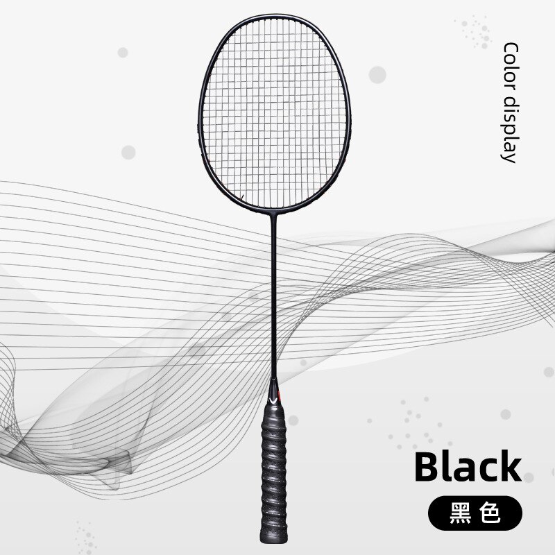 Ultralight 5U Badminton Racket Carbon Fiber Badminton Racket Sport Accessories Competition Training Racket -40