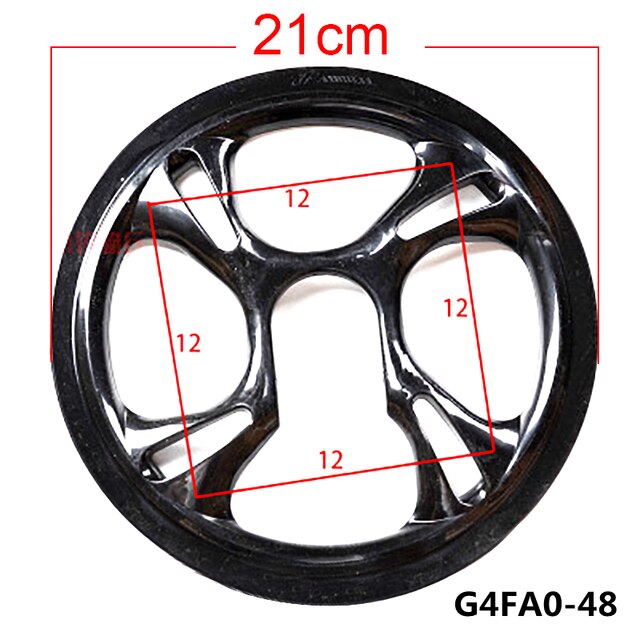 MTB 42T- 44 -46T-48T-52T Kunststoff Kette Rad Abdeckung Kette Schutz ring Kurbel Griff Universal Schützen Kappe Kurbel Platte: G4FA0-48