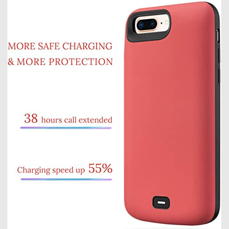 Funda de batería de 4000mAh para Iphone 5, 5S, SE, 5C, externa, recargable, negra