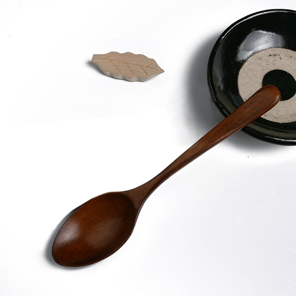 Cuillère en bois de bambou, ustensile de cuisine, cuillère à soupe, cuillère à thé pour traiteur japonais, pour la maison, ustensiles de table de Restaurant