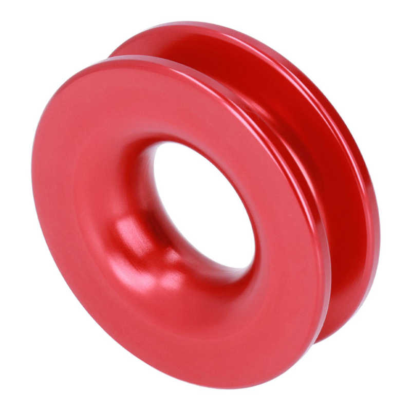 Snatch Pulley Safe Use Recovery Ring Multipurpose for ATV UTV Truck Marine Boat Soft Shackles: Red