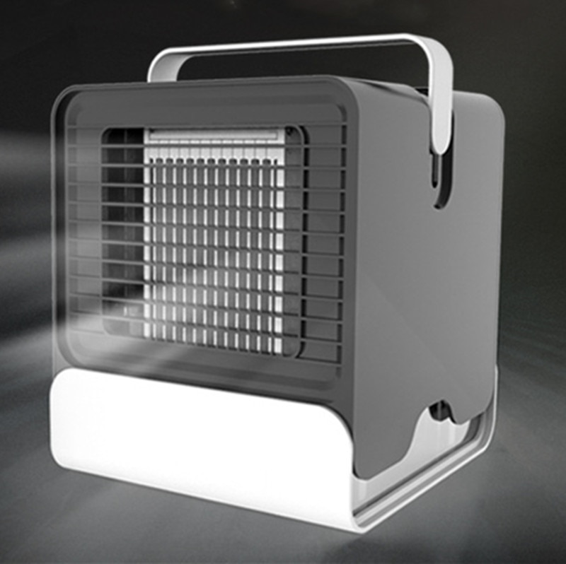 Stil mini luftkøler negativ ion klimaanlæg køleventilator sovesal skrivebord natlampe luftfugter kontor køleventilator