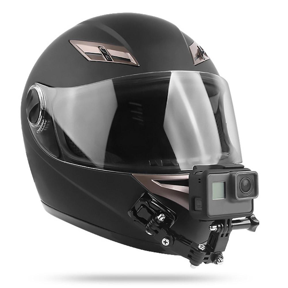 Hel ansigt hjelm hage holder til gopro hero 6 5 4 3+ 3 2 1 motorcykel hjelm hage stativ kamera tilbehør til go pro hero